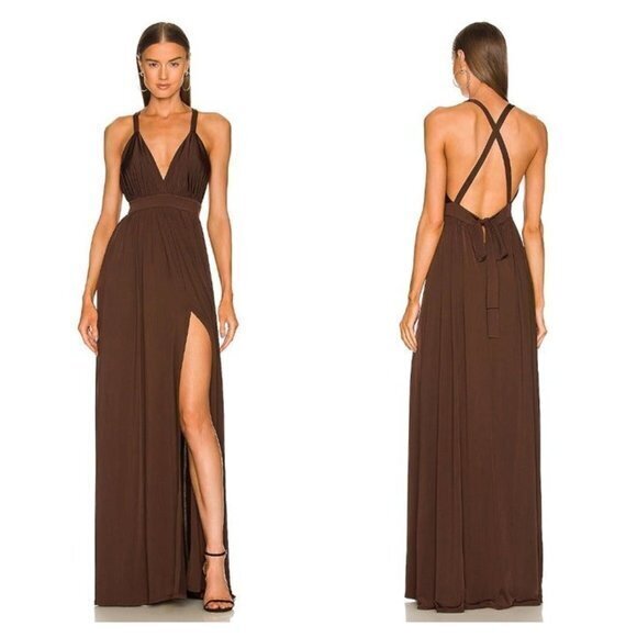 Michael Costello X Revolve Emmeline Maxi Dress - Brown